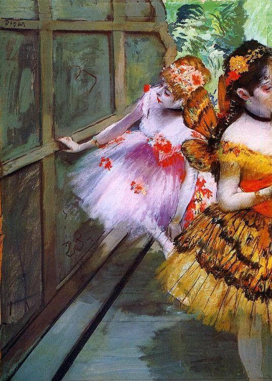 Edgar Degas Ballet Dancers in Butterfly Costumes detail